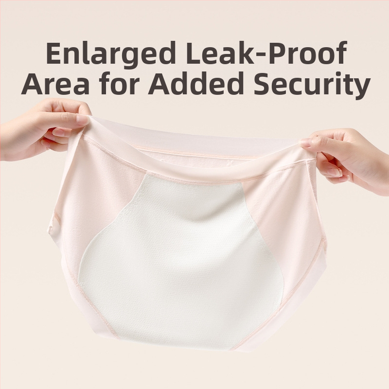 Naistele antibakteriaalne menstruatsiooni aluspesu, keskmise taljega, lekkide kaitse; peamine kangas: puuvill-modaal-spandex; krohv-vooder: viskoos-spandex-nailon