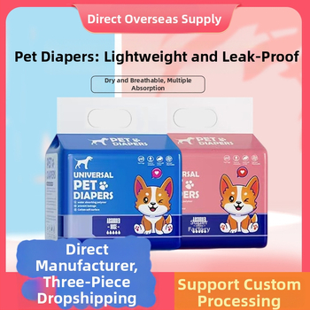 Linpeng šunų menstruacinės kelnaitės – šunims skirtos įklotai iš gryno nepluošto audinio, universalus dydis, 60 vienetų.