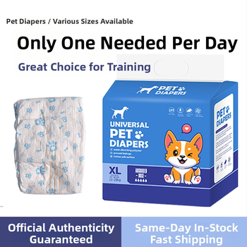 Linpeng šunų menstruacinės kelnaitės – šunims skirtos įklotai iš gryno nepluošto audinio, universalus dydis, 60 vienetų.