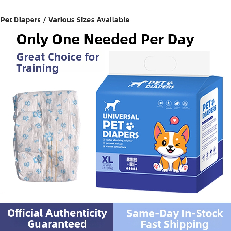 Linpeng šunų menstruacinės kelnaitės – šunims skirtos įklotai iš gryno nepluošto audinio, universalus dydis, 60 vienetų.