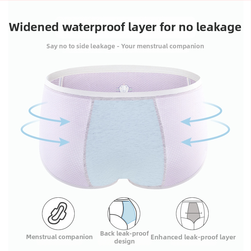 Naistele menstruatsioonialuspesu, antibakteriaalne ja lekkimise vastane, Modal kiud 46%, intiimse piirkonna vooder 75% puuvill, ilma õmblusteta