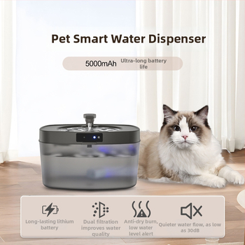 Naminių gyvūnų vandens dozatorius su filtru, tylus, didelė talpa, atsiskiriamas, katėms ir šunims