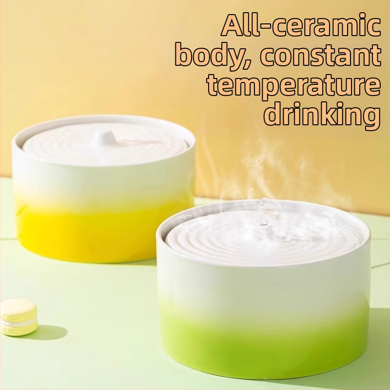 Keraminis katės vandens dozatorius su automatiniu šėrimu ir temperatūros kontrole (Medžiaga: keramika; Skirta: katėms; Automatinis šėrimas: Taip; Kategorija: Gyvūnų maistas)