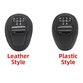 Pavarų svirties rankenėlė – odinis paviršius, plastinis branduolys; DOMENICA, skirtas Opel Buick Excelle, suderinta su 5 pavaromis