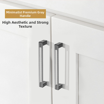 Spintelės durų rankena, šiuolaikinis minimalistinis stilius, lankas formos, cinko lydinys, paviršinis montavimas, drabužių spintai
