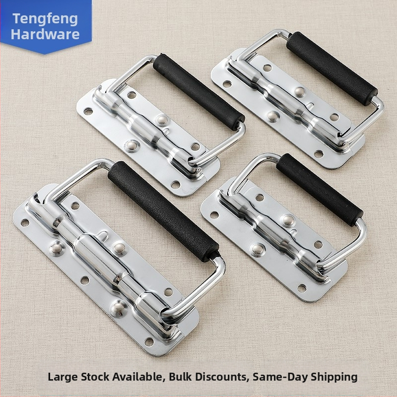 Beronsel 304 nerūsējošā tērauda kastes rokturis, salokāms, hromēts