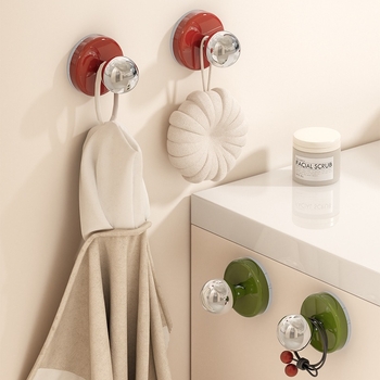 Дръжка за врати с вакуумна чашка – PET+ABS, YM.7242, сферичен дизайн, монтаж без пробиване, за плъзгащи врати и шкафове