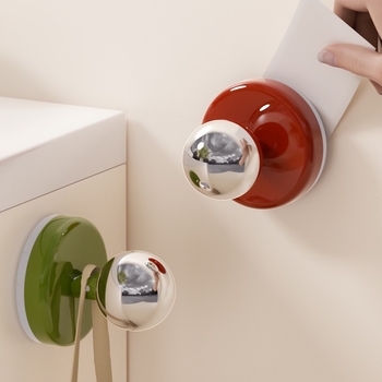 Дръжка за врати с вакуумна чашка – PET+ABS, YM.7242, сферичен дизайн, монтаж без пробиване, за плъзгащи врати и шкафове