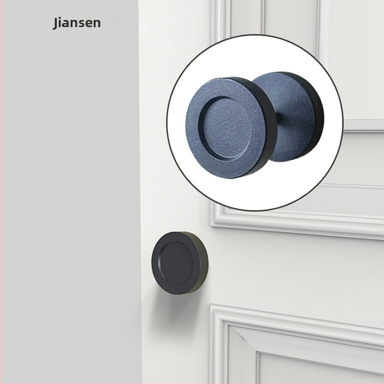 Apskrito tipo durų rankenėlė slankiosioms durims – anglies plienas, plastinio purškimo paviršius