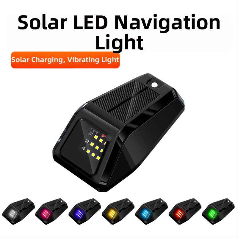 Saules enerģijas LED pilota gaisma auto jumtam - 12 LED DRL un brīdinājuma atmosfēras gaisma. Model DRL172