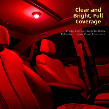 Automobilio LED stogo šviesa, belaidė vidinė skaitymo lemputė su magnetine tvirtinimo, universalus suderinamumas, LED šaltinis, galia 3, tarnavimo laikas 4