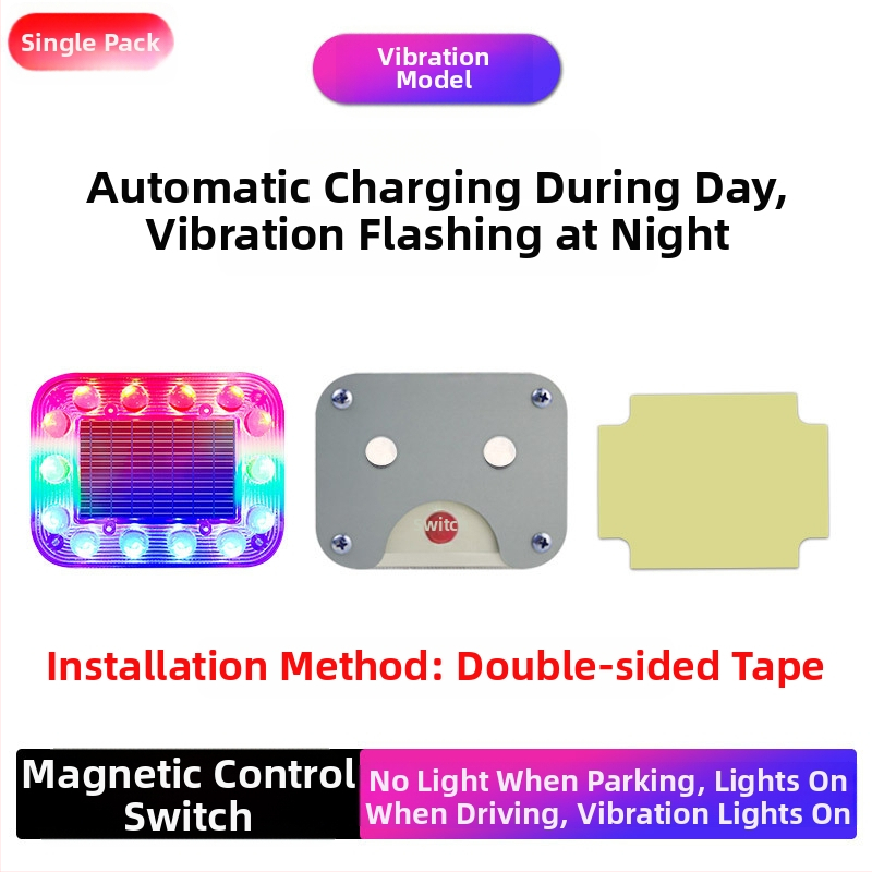 Соларно предупредително светло за автомобили – антизадно сблъсване, високоинтензивно мигане, магнит за защита срещу кражба, презареждащо, универсална съвместимост
