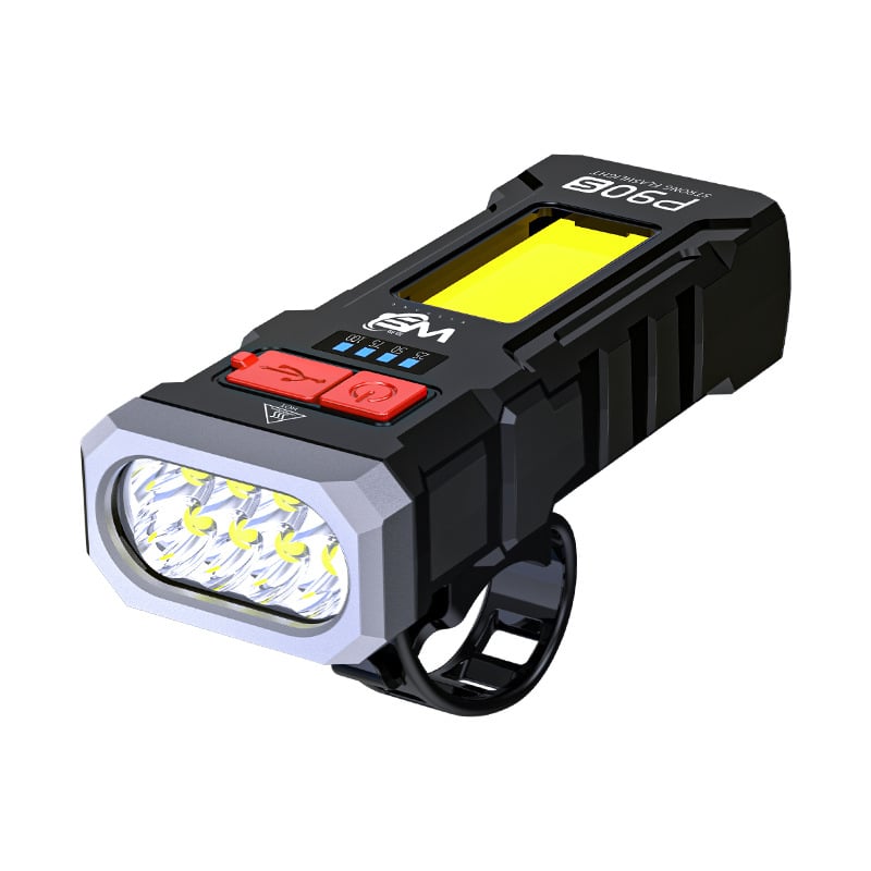 Wu shang įkraunamas dviračio priekinis žibintas naktiniam važiavimui, didelis ryškumas, tinkamas kalnų ir kelių dviračiams