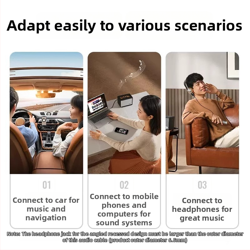 3,5 mm vīriešu–vīriešu automobiļu audio kabelis — zeltīti spraudņi, emalēts vara kodols, alumīnija sakausējuma korpuss, TPU ārējā apdare ar neilona auklu, universāla 3,5 mm saderība