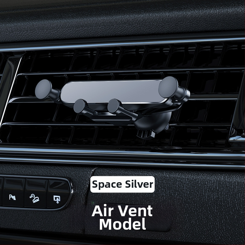Gravitacijos automobilio telefono laikiklis - aliuminio laikiklis ventiliacijos angai, pritaikomas
