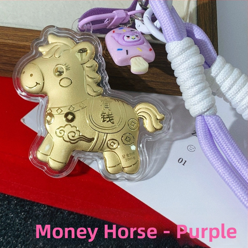 Telefono grandinė su pakabuku ir raktų kilpa – metalas su aukso įdaru, geometrinės formos, šiuolaikiškas minimalistinis stilius, atskira pakuotė