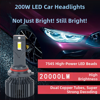 LED automobilių žibintas H11, 100 W, 12 V, 10000 lm, aliuminio korpusas.
