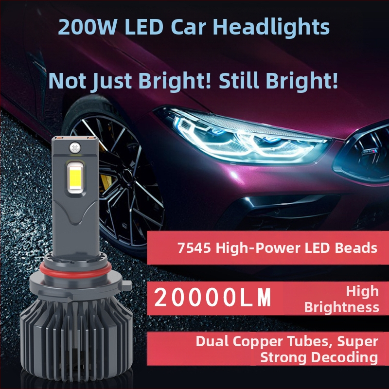 LED automobilių žibintas H11, 100 W, 12 V, 10000 lm, aliuminio korpusas.