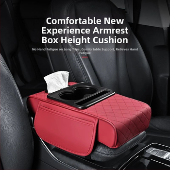 Auto käetoe karp salvrätikute jaoks, mäluvahtpadi, nahk, universaalne sobivus