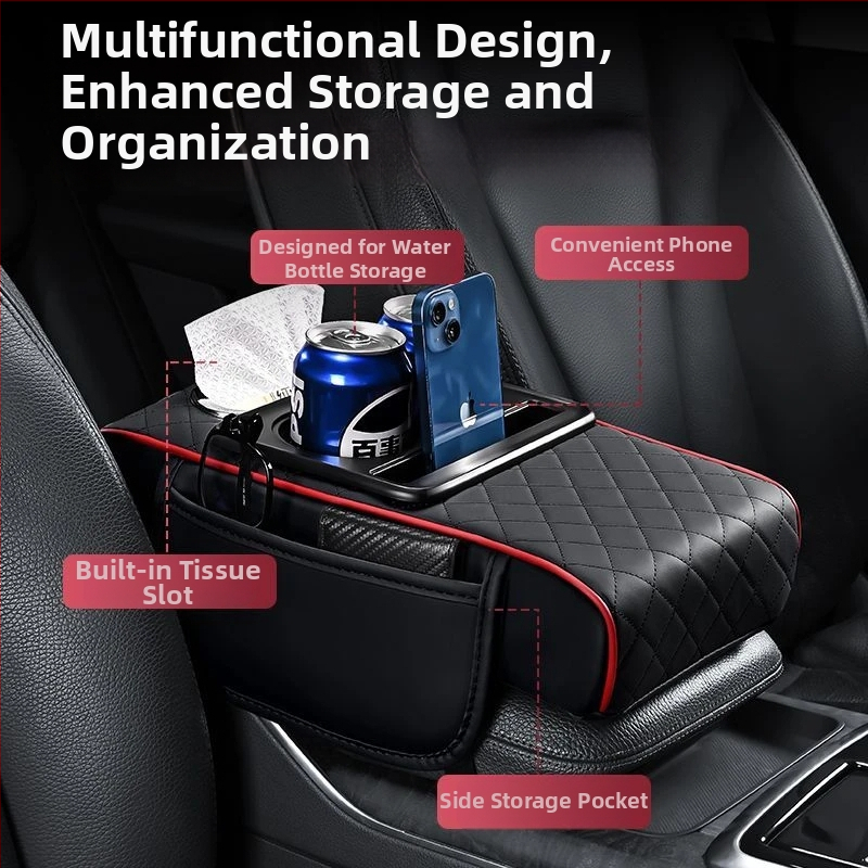 Auto käetoe karp salvrätikute jaoks, mäluvahtpadi, nahk, universaalne sobivus