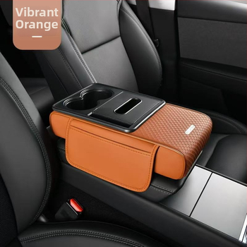 Auto käetoe tõstmisalus koos salvrättide karbi ja joogi hoidjaga – PVC, universaalne sobivus, kohandatav