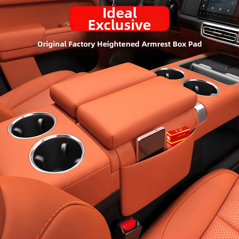 Käetoe tõstmispadi telefoni taskuga Li Auto L6-L9 jaoks, nahk, kohandatav, kaubamärk Specific