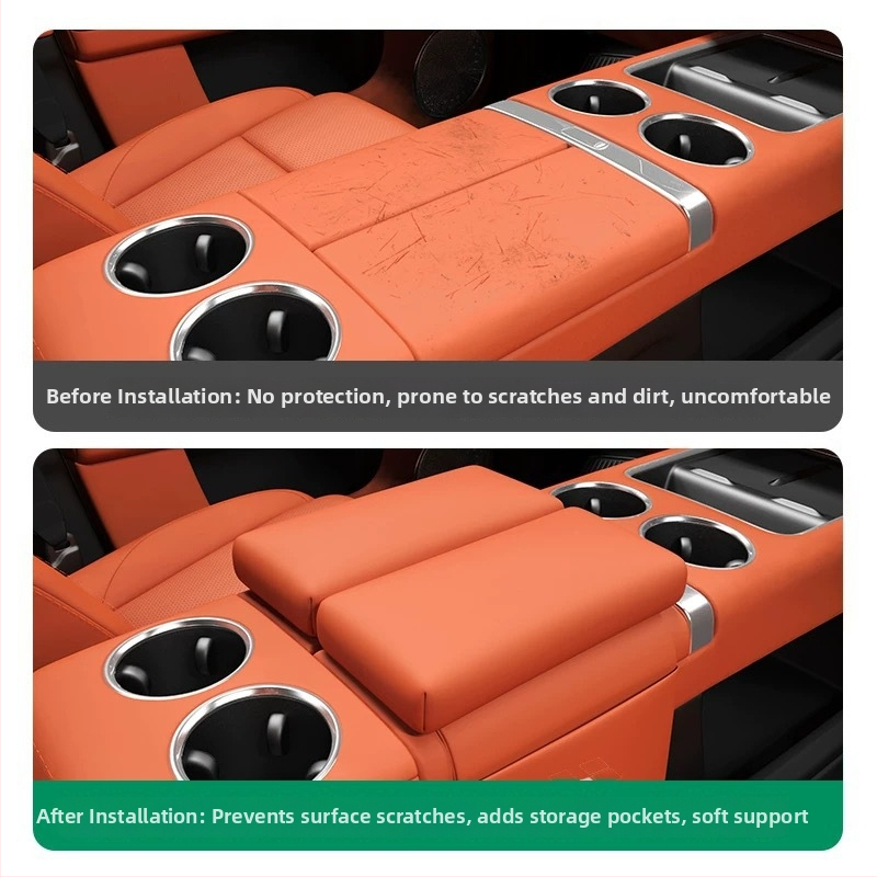 Käetoe tõstmispadi telefoni taskuga Li Auto L6-L9 jaoks, nahk, kohandatav, kaubamärk Specific