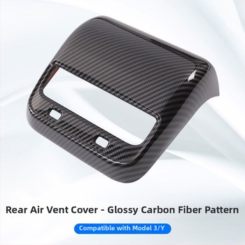 Tesla Model 3/Y käetugi kate — tagumise ventiilatsiooni kaitse, Plastist interjööri lisaseade