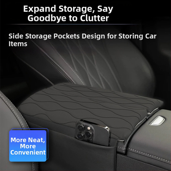 Spetsiaalne naha keskse käetoe padja jaoks Chery Fengyun T9 – keskse konsooli kaitsekate ja hoiukonteiner