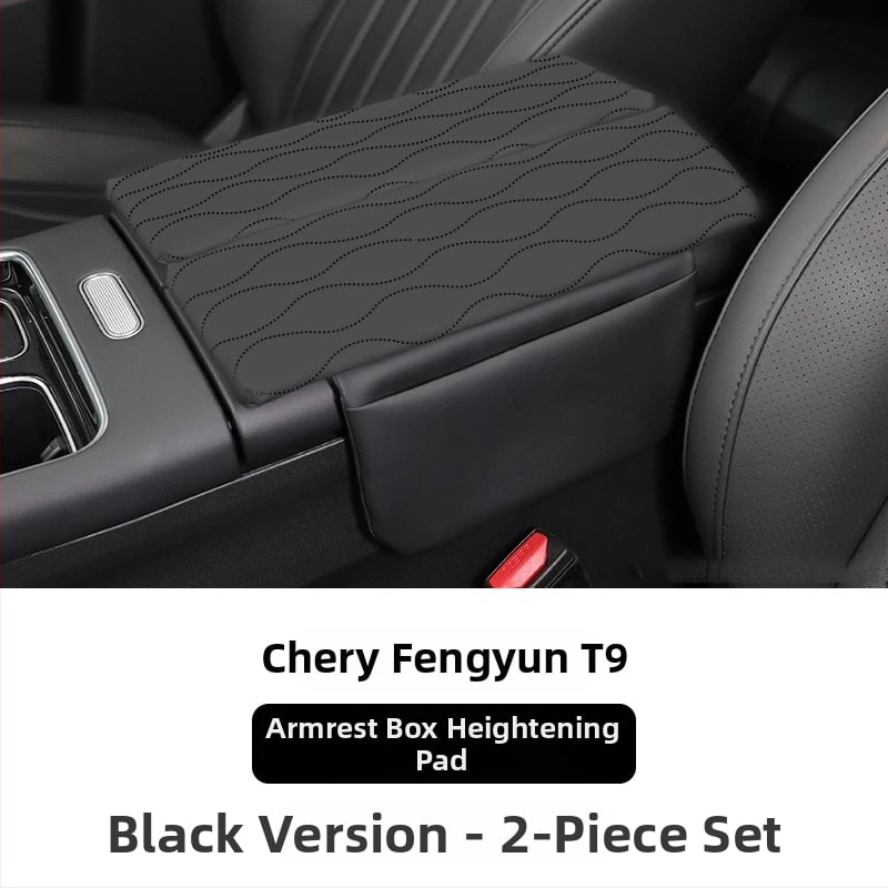 Spetsiaalne naha keskse käetoe padja jaoks Chery Fengyun T9 – keskse konsooli kaitsekate ja hoiukonteiner