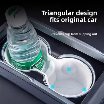 Tesla Model Y keskse konsooli tassihoidik (uus versioon) – TPE materjal, tassi slot piiraja