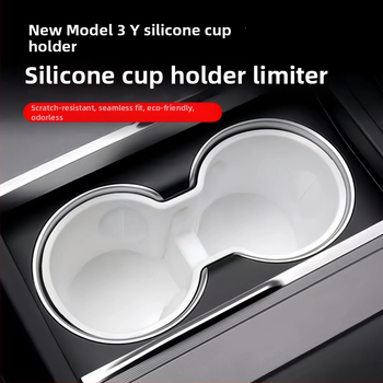 Tesla Model Y keskse konsooli tassihoidik (uus versioon) – TPE materjal, tassi slot piiraja