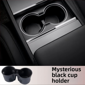 Tesla Model Y keskse konsooli tassihoidik (uus versioon) – TPE materjal, tassi slot piiraja