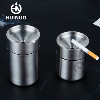 Huinuo Nerūdijančio plieno automobilinė peleninė – logotipo spausdinimas, pritaikymas, privatūs prekių ženklai, dekoratyvus, saugojimas