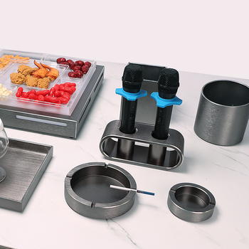 Nerūdijančio plieno pelenų indas barui, KTV, užeigai, internetinei kavinei, svetainei ir biurui – daugkartinio naudojimo, logotipo spausdinimo galimybė, šiuolaikinis minimalistinis stilius, korėjietiškas stilius