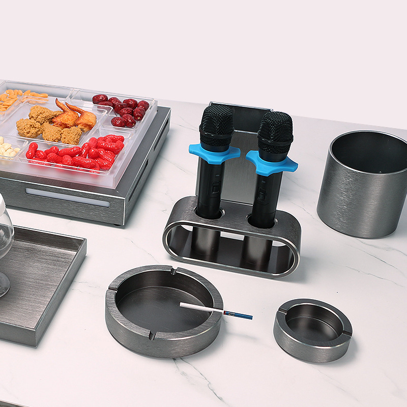 Nerūdijančio plieno pelenų indas barui, KTV, užeigai, internetinei kavinei, svetainei ir biurui – daugkartinio naudojimo, logotipo spausdinimo galimybė, šiuolaikinis minimalistinis stilius, korėjietiškas stilius