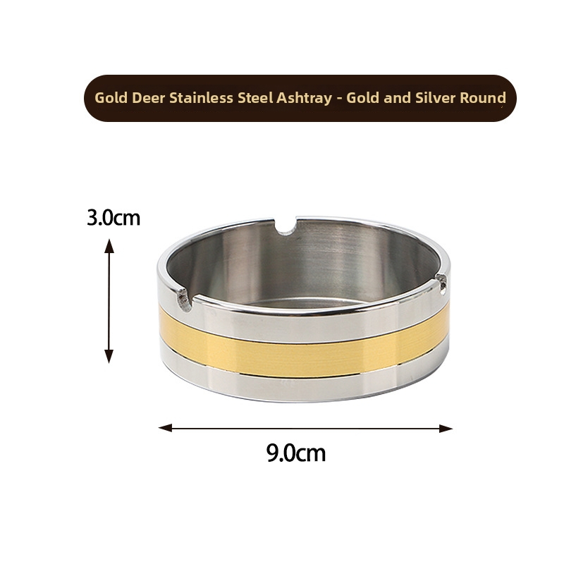 Nerūdijančio plieno pelenų indas barui, KTV, užeigai, internetinei kavinei, svetainei ir biurui – daugkartinio naudojimo, logotipo spausdinimo galimybė, šiuolaikinis minimalistinis stilius, korėjietiškas stilius