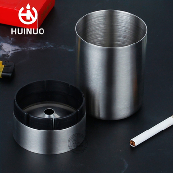 Automobilinis nerūdijančio plieno pelenų indas su pritaikomu logotipu, Huinuo prekės ženklas, tinkamas kaip verslo dovana