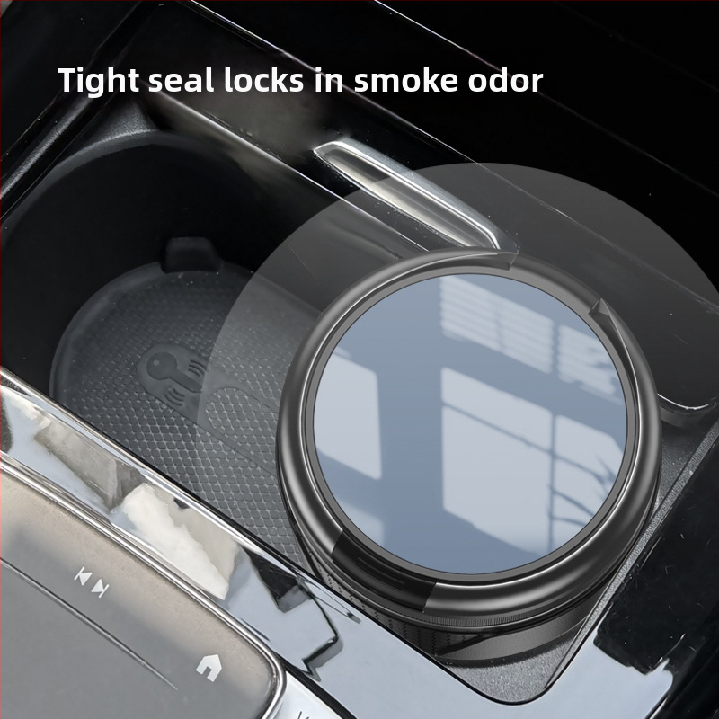 YONG XUN Valgustatud auto-tuhatoos — metallkorpus, ühe nupuga avamine, sobib auto- ja kodukasutuseks, kaal 203 g