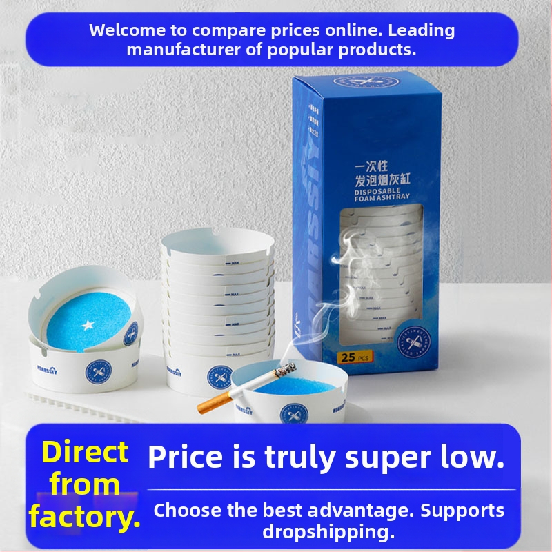 Vienkartinis plastikinis pelenų indas, Jynb, paprastas stilius, autorizuotas privatus prekės ženklas