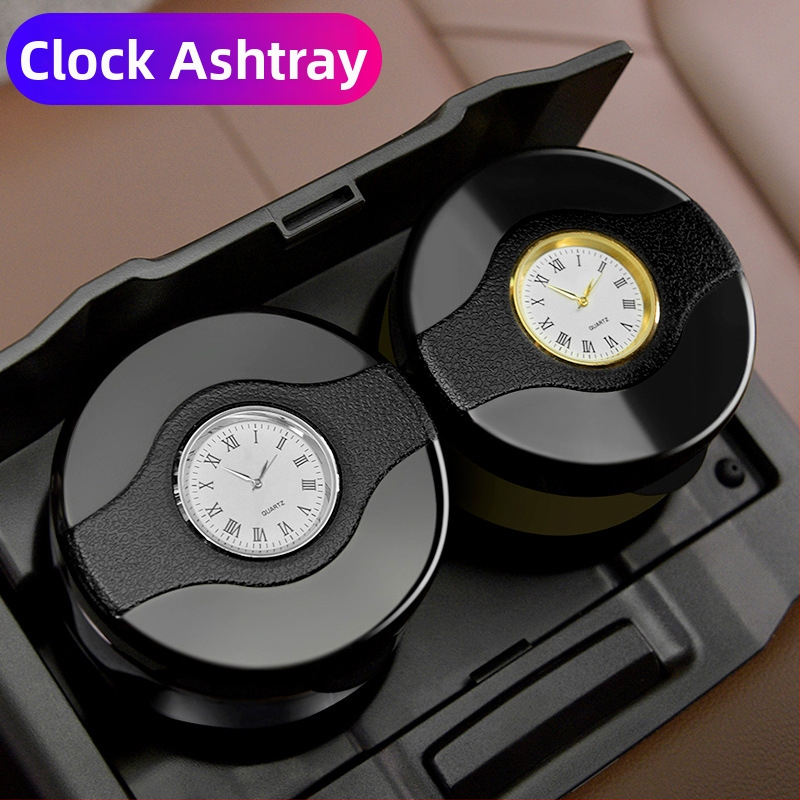 Auto tuhkapott LED-iga, metall + ABS materjalist, mudel Y-B005, kaal umbes 225 g