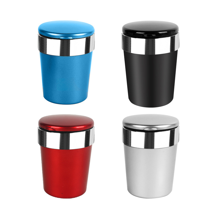 Τασάκι αυτοκινήτου με κρεμαστό LED φως περιβάλλοντος για αεραγωγό, BY-1261, πλαστικό, χύτευση, 145 g