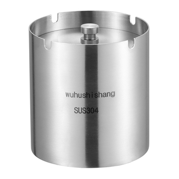 Nerūdijančio plieno peleninė su uždaru vėją apsaugančiu dangteliu, sustorėjęs korpusas, kūrybingas dizainas, namams ir automobiliui, pritaikomas