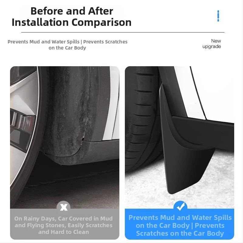 Ees OEM porine kaitse Tesla Model Y – Uus versioon, Materjal: TPE