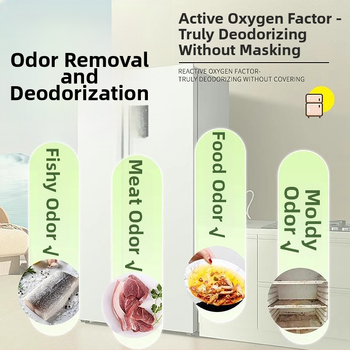 Šaldytuvo valymo priemonė su dezodoruojančiu geliu pelėsių šalinimui, daugiafunkcinis valiklis, 350 ml, saugus dėmių šalinimas