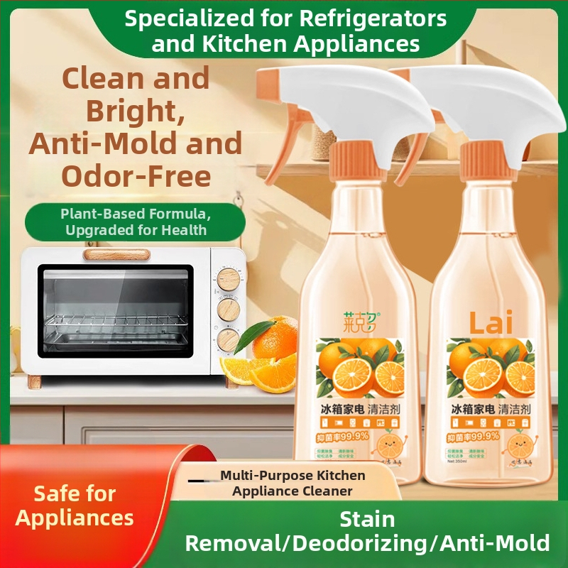 Šaldytuvo valymo priemonė su dezodoruojančiu geliu pelėsių šalinimui, daugiafunkcinis valiklis, 350 ml, saugus dėmių šalinimas