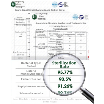 Ozono sterilizacijos oro valytuvas, 10 m² aprėptis, USB maitinimas, 5W, lietimui jautrus valdymas