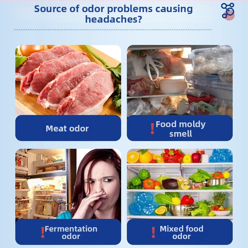 Šaldytuvo dezodorantas su kvapu – Namų gaiviklis, Meng Huan Xiong & Hao Li Te, 56 vnt pakuotė