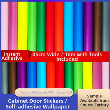 Savarankiškai lipanti PVC tapetė ant sienų ir langų – atspari drėgmei, dekoratyvus raštas, šiuolaikiškas minimalistinis stilius, trijų sluoksnių konstrukcija