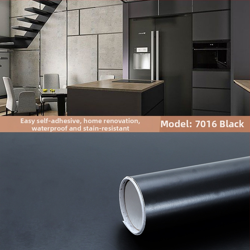 Savarankiškai lipanti PVC tapetė ant sienų ir langų – atspari drėgmei, dekoratyvus raštas, šiuolaikiškas minimalistinis stilius, trijų sluoksnių konstrukcija